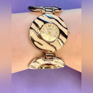 Studio Time Zebra Print Cuff Watch | Japan Quartz | New Battery